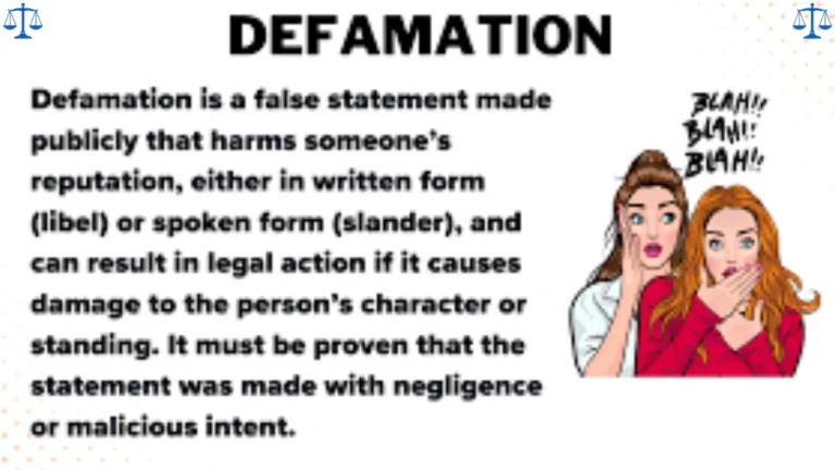 Defamation of Character Lawsuit