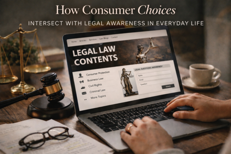 How Consumer Choices Intersect with Legal Awareness in Everyday Life