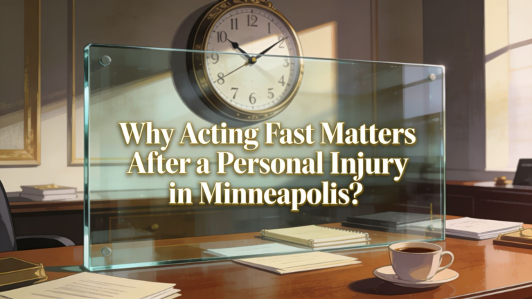 Why Acting Fast Matters After a Personal Injury in Minneapolis?