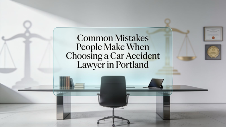 Common Mistakes People Make When Choosing a Car Accident Lawyer in Portland