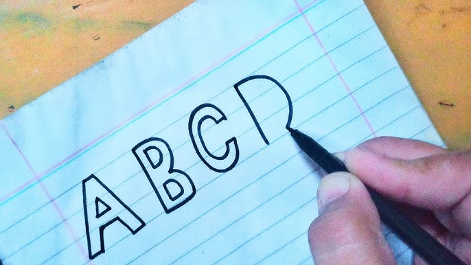 Beginner Guide to Drawing Bold Alphabet Characters