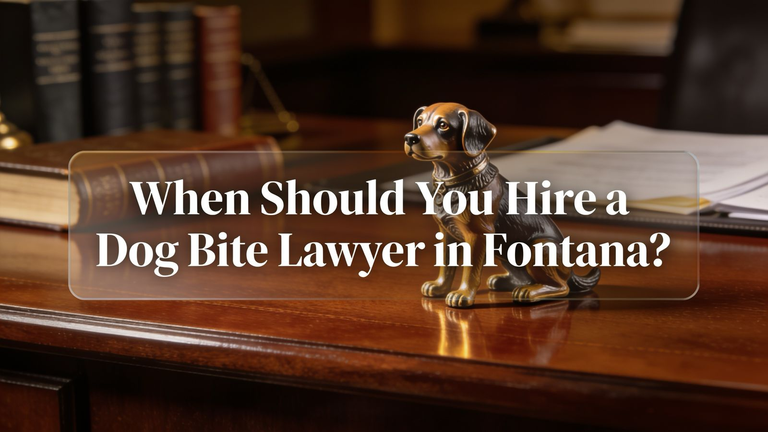 When Should You Hire a Dog Bite Lawyer in Fontana?